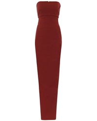 Rick Owens Abito bustier in misto cotone - Rosso