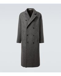 AURALEE - Cappotto Doppiopetto - Lyst