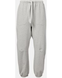 Nili Lotan - Dulce Cotton-Blend Sweatpants - Lyst
