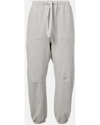 Nili Lotan - Dulce Cotton-Blend Sweatpants - Lyst