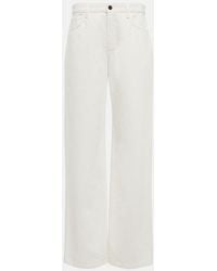The Row - Eglitta Mid-Rise Wide-Leg Jeans - Lyst
