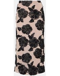 ROTATE BIRGER CHRISTENSEN - Gonna Midi Con Stampa Floreale - Lyst