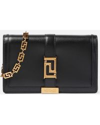 Versace - Greca Goddess Leather Shoulder Bag - Lyst