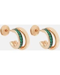 Pomellato - Together 18kt Rose Gold Earrings With Emeralds - Lyst