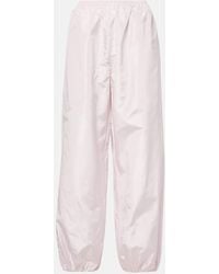 Alaïa - Pantalon Ample Balloon En Soie - Lyst