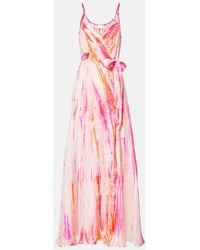 Anna Kosturova - Maxikleid Aus Seide - Lyst