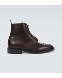 Thom Browne - Leather Lace-up Brogue Boots - Lyst