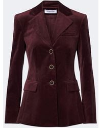 Veronica Beard - Raelynn Cotton-Blend Velvet Blazer - Lyst