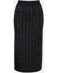 Veronica Beard - Corbin Tweed Midi Skirt - Lyst