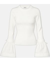 Jonathan Simkhai - Top Agata Con Volantes - Lyst