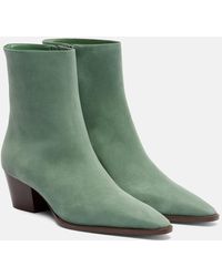 Manolo Blahnik - Aliera 50 Suede Ankle Boots - Lyst