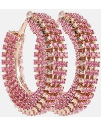 Magda Butrym - Crystal-Embellished Hoop Earrings - Lyst