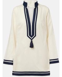Tory Burch - Tunica De Gasa De Algodon - Lyst