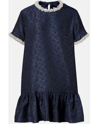 Jonathan Simkhai - Alison Embellished Jacquard Minidress - Lyst