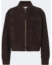 Arma - Elysia Suede Bomber Jacket - Lyst