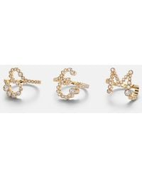 Sophie Bille Brahe - Initial Ensemble 18Kt Ring With Diamonds - Lyst