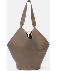 KHAITE - Lotus Small Leather Tote Bag - Lyst