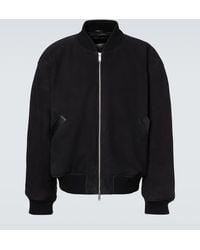 Studio Nicholson - X Aaron Levine Berkeley Suede Bomber Jacket - Lyst