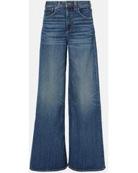 Nili Lotan - Rolland Mid-Rise Wide-Leg Jeans - Lyst