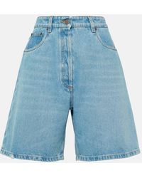 Prada - Bermuda-Shorts aus Denim - Lyst