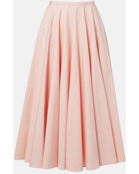 Givenchy - Cotton Midi Skirt - Lyst