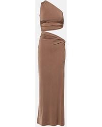 JADE Swim - Yana Cutout One-Shoulder Maxi Dress - Lyst