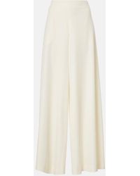 The Row - Dela Wool Wide-Leg Pants - Lyst