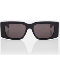 Saint Laurent - Sl 654 Rectangular Sunglasses - Lyst