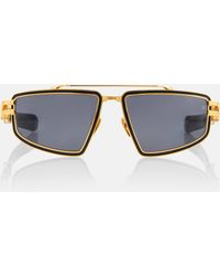 Balmain - Titan Rectangular Sunglasses - Lyst
