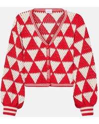Anna Kosturova - Maija Crochet Cotton Cardigan - Lyst