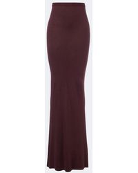 Rick Owens - Lilies Slip Jersey Maxi Skirt - Lyst