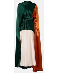 ROKSANDA - Neolitsea Caped Silk Satin Gown - Lyst
