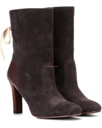 see by chloé liegi suede ankle boots