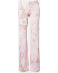 PUCCI - Occhi Jersey Straight Pants - Lyst