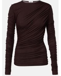 Agolde - Tania Twist Ruched Top - Lyst