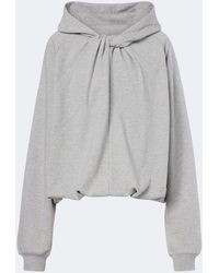 Dries Van Noten - Draped Cotton Jersey Hoodie - Lyst
