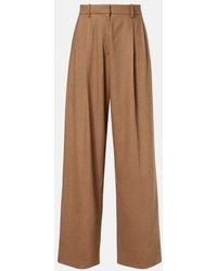 KHAITE - Gerade High-Rise-Hose August Aus Wolle - Lyst