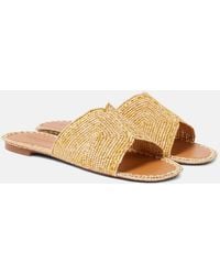 Robert Clergerie - Ineni Raffia Slides - Lyst