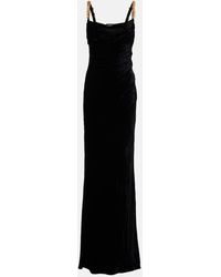 Balmain - Maxikleid Aus Jersey - Lyst