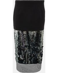 Dorothee Schumacher - Sequin-Trimmed Midi Skirt - Lyst