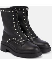 Jimmy Choo - Nola Stud-embellished Leather Ankle Boots - Lyst