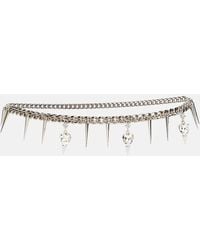 Alessandra Rich - Embellished Chain Belt - Lyst