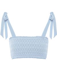 Heidi Klein Bandeau-Bikini-Oberteil Cassis - Blau