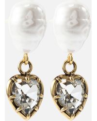Erdem - Embellished Faux Pearl Drop Earrings - Lyst