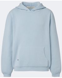 God's True Cashmere - Cashmere Hoodie With Lapis Lazuli - Lyst