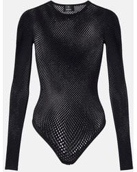 Wardrobe NYC - Rhw Web Wool-Blend Bodysuit - Lyst