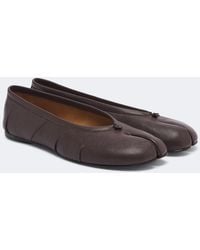 Maison Margiela - Tabi Leather Ballet Flats - Lyst