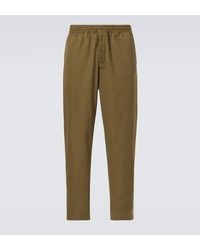 Prada - Pantalones Rectos De Algodon - Lyst