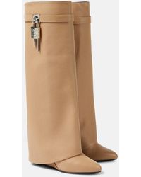 Givenchy - Stiefel Shark Lock Aus Leder - Lyst
