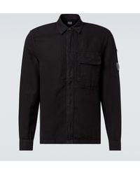 C.P. Company - Lens Cotton And Linen Overshirt - Lyst